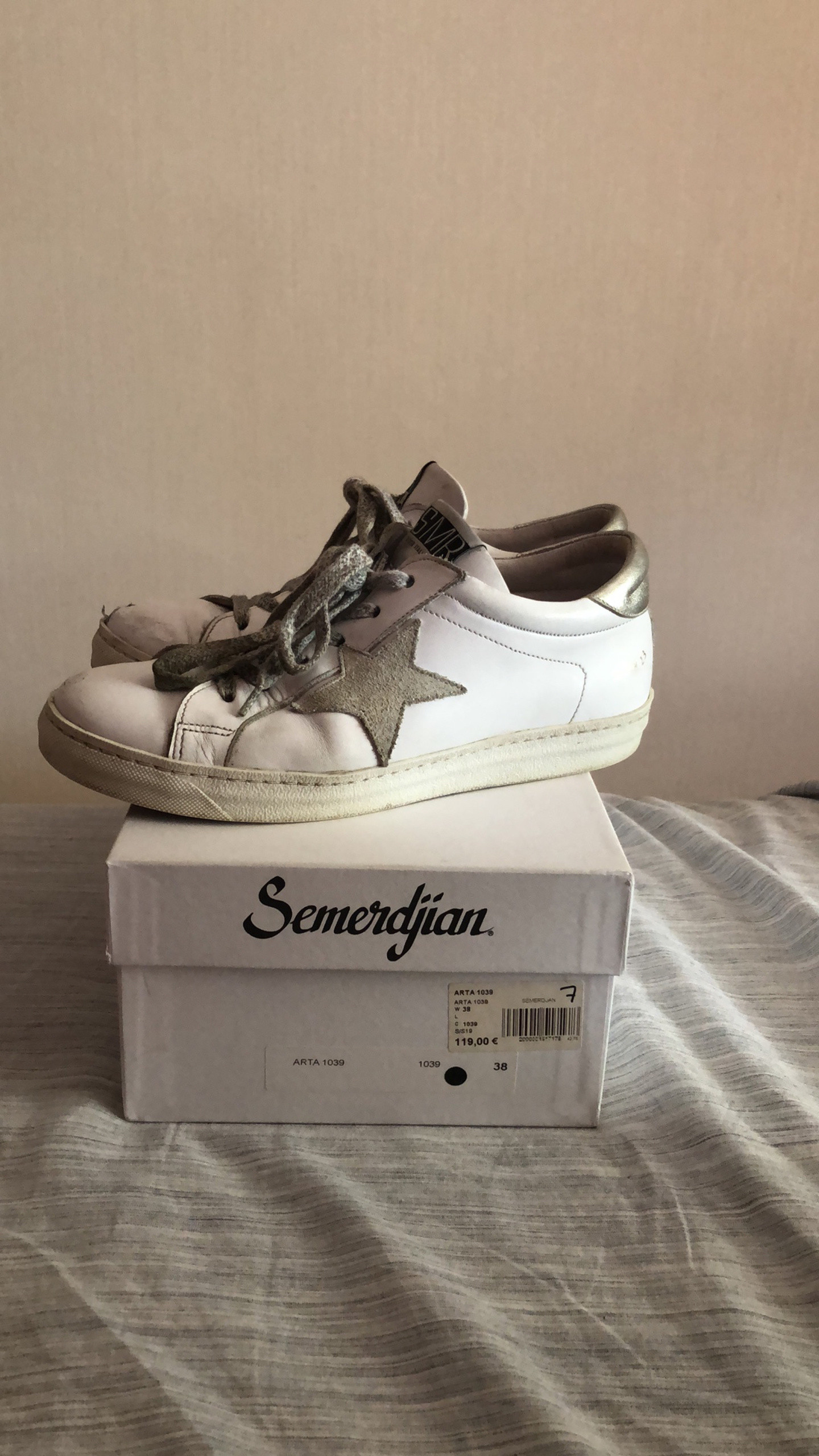 Basket semerdjian blanche Vinted