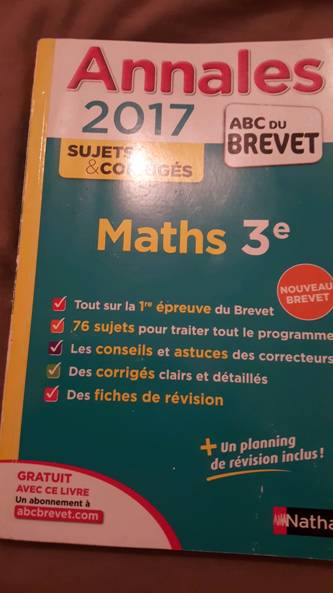 Maths 3e: Fiches de révision