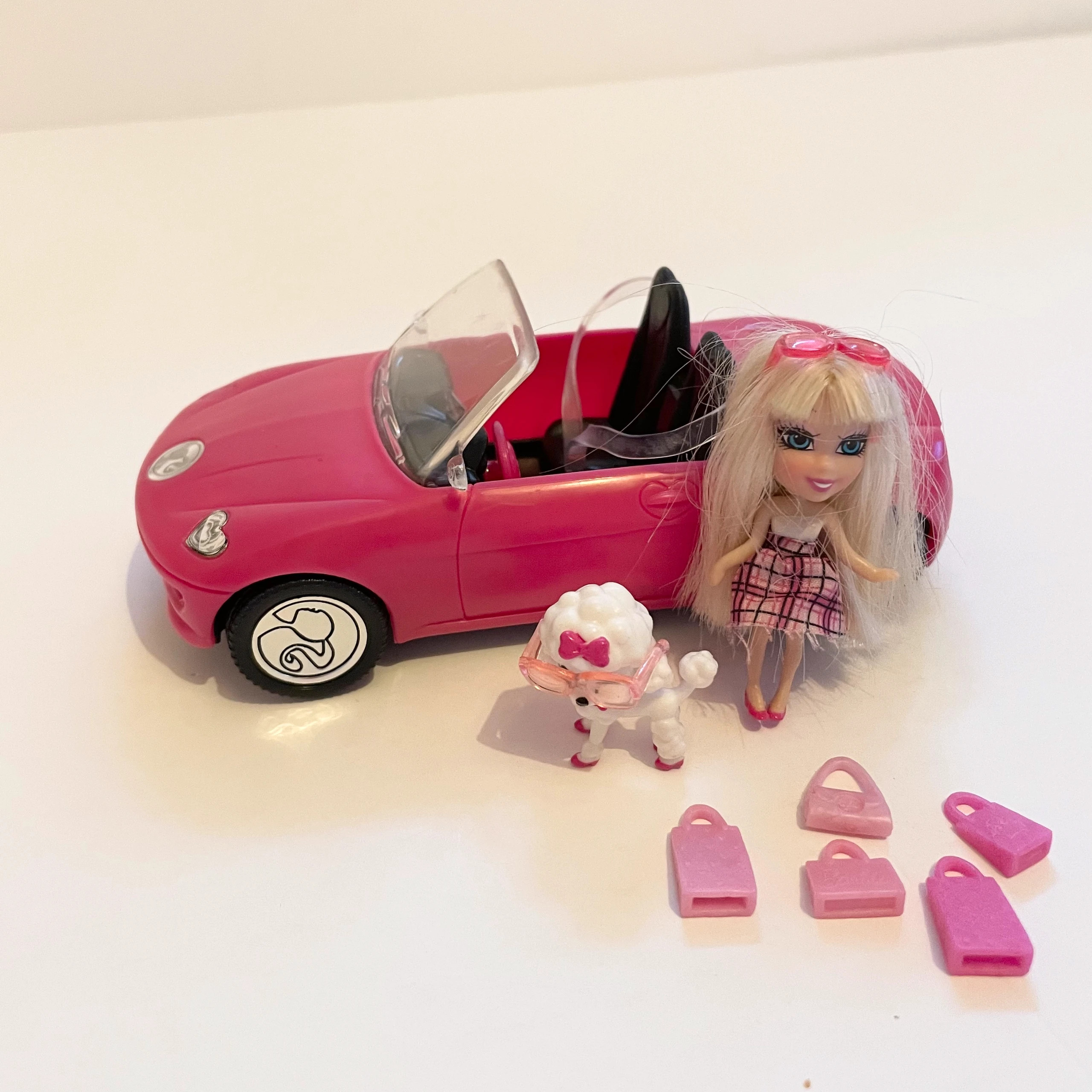 Mini best sale barbie car