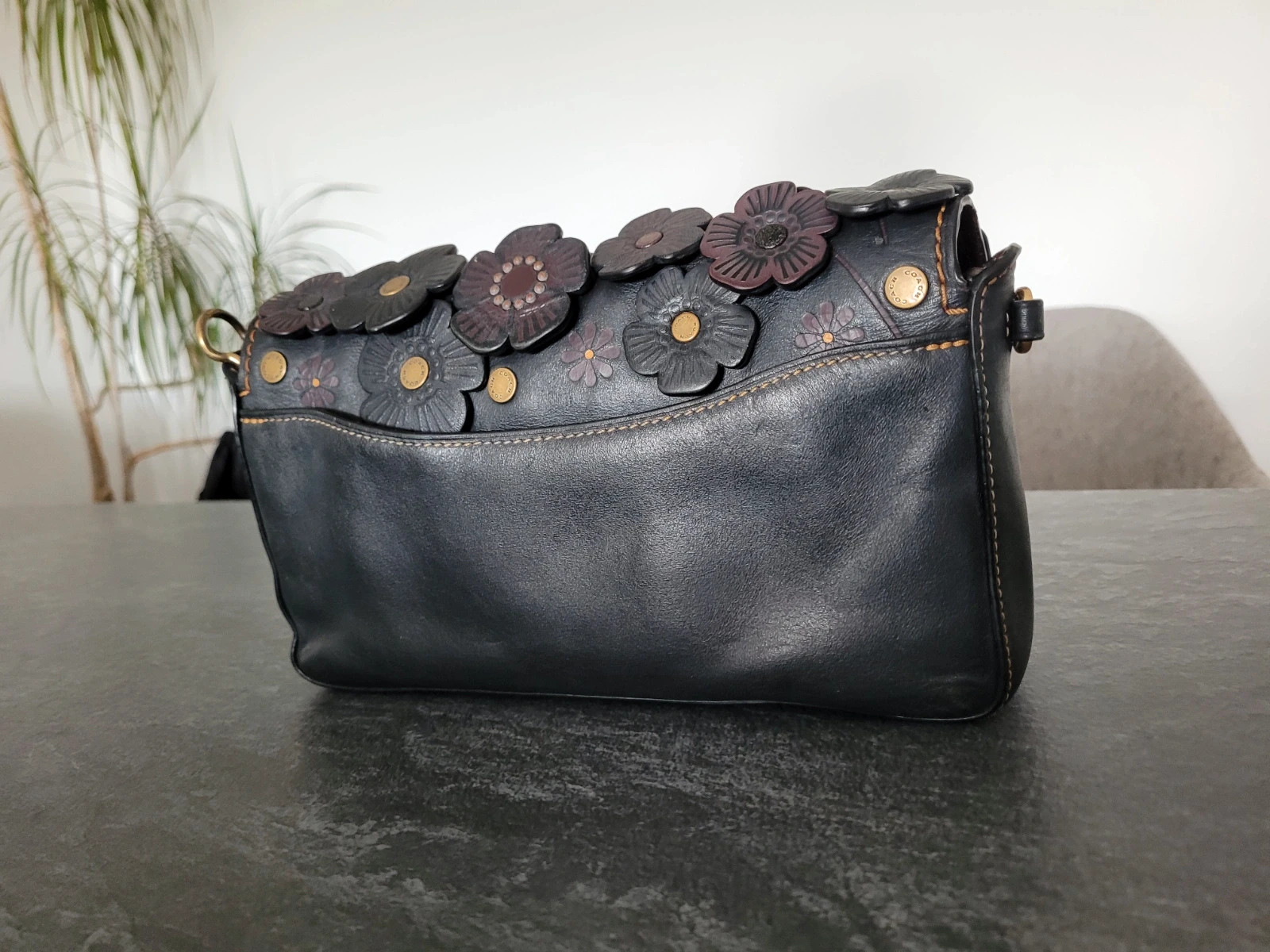 Coach clutch tea rose sale