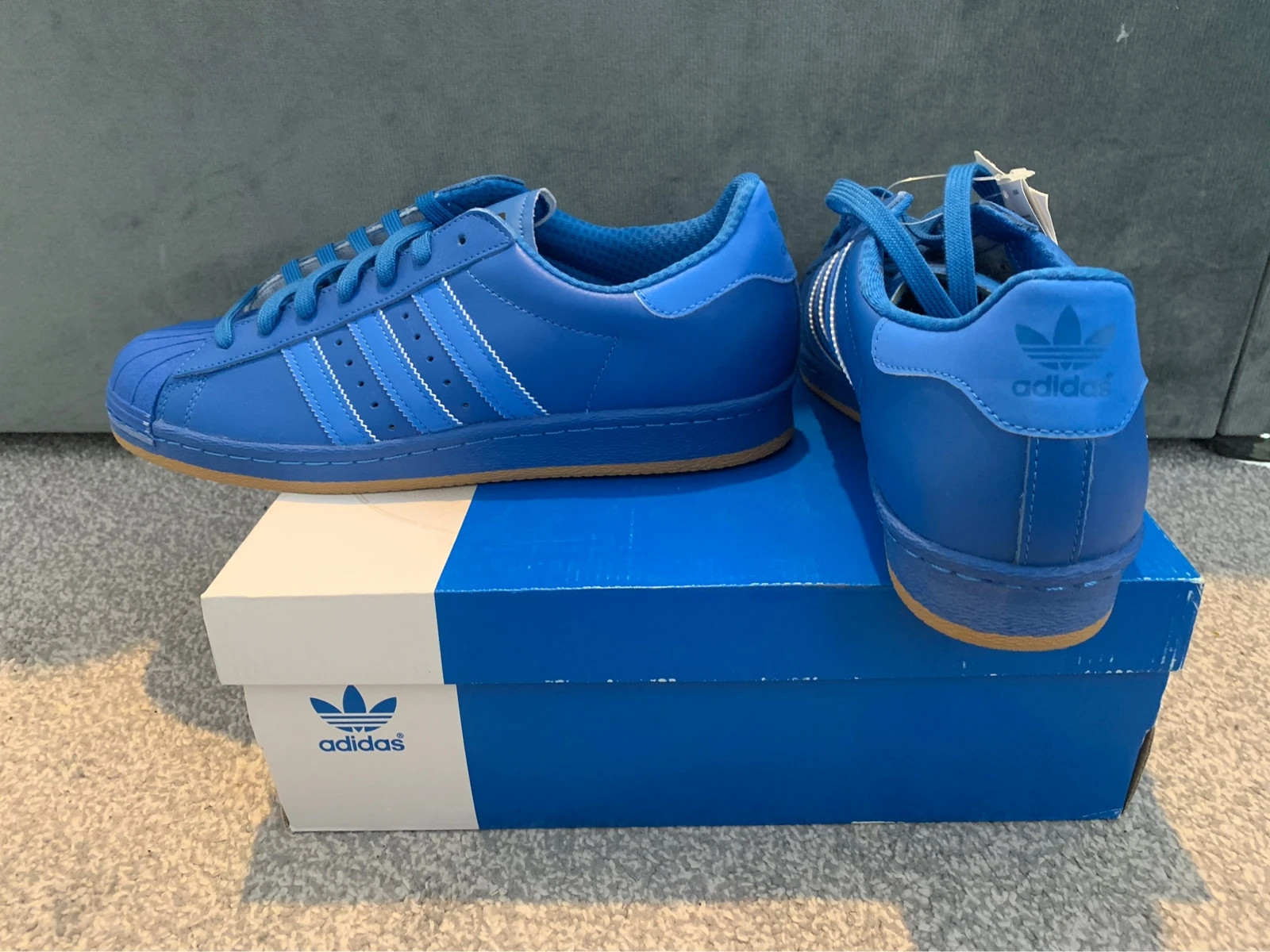 Adidas Originals Superstar 80s Reflective Blue UK 9 Vinted