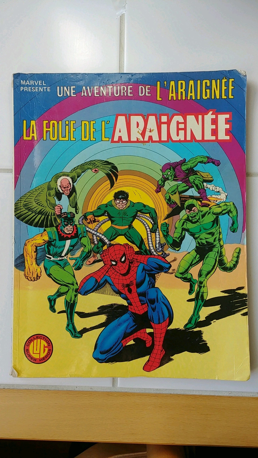 Comics Spider man La folie de l'araignée edition lug 1981 super heros  vintage marvel spiderman