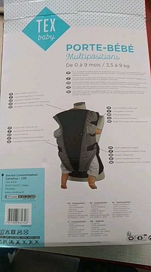 Porte b b multipositions de 0 a 9 mois Vinted