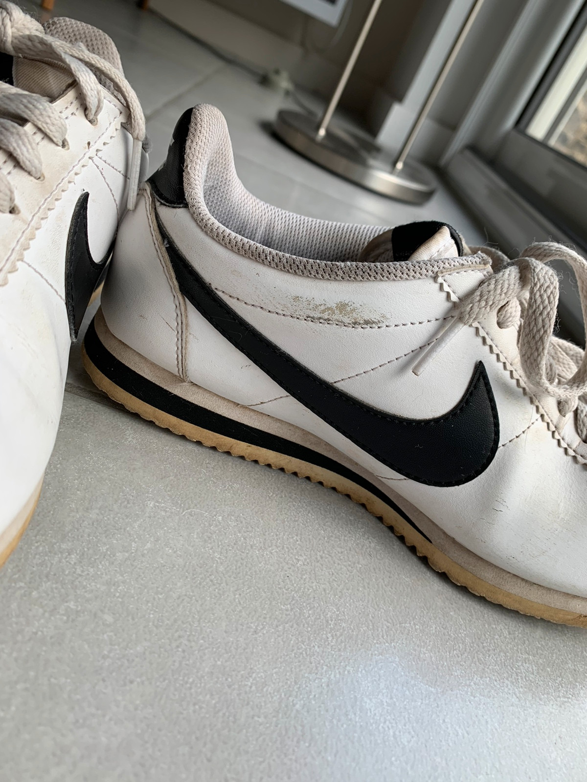 Nike cortez blanche et verte sales