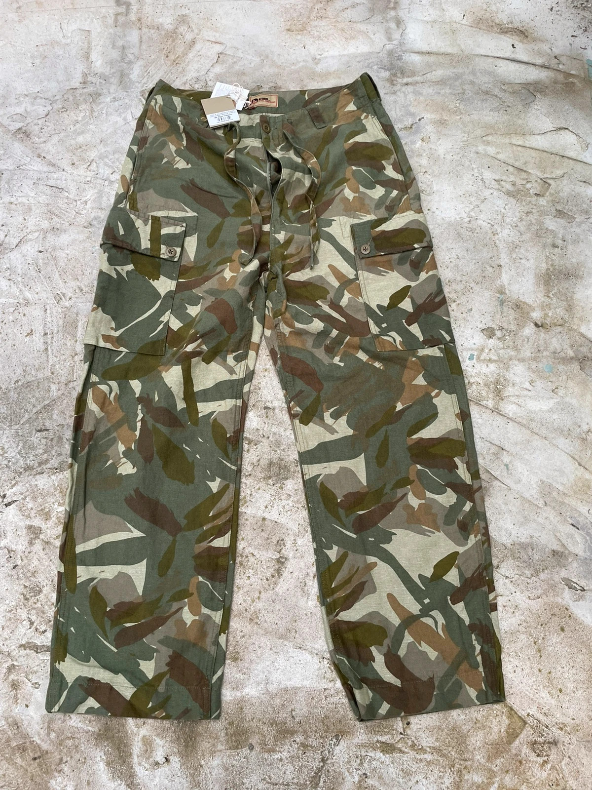 Nigel Cabourn Lybro Cam Dutch Pant Cotton Linen Camo 34 RRP £240