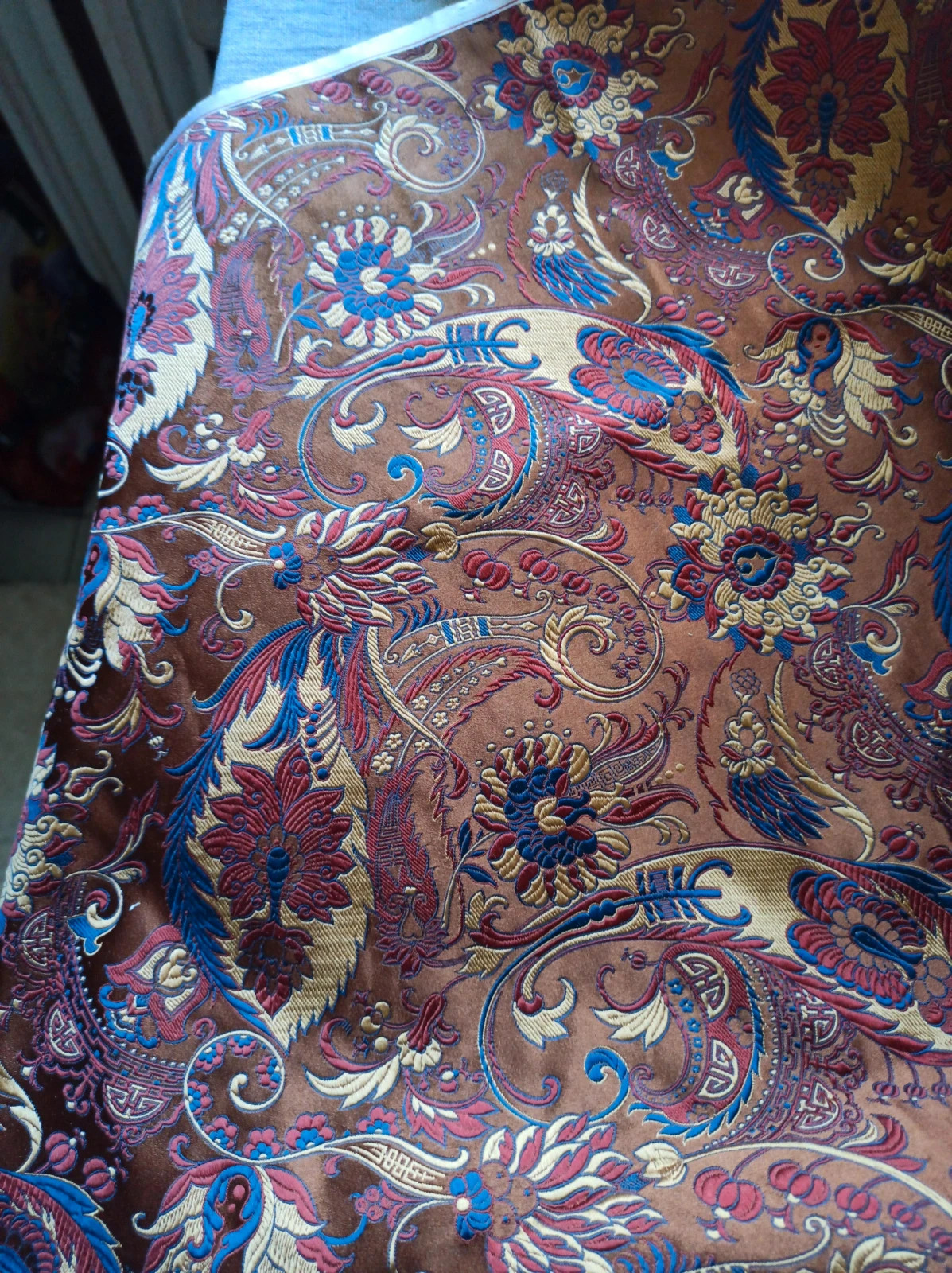 Pure silk satin tapestry Materiał 175/77 jedwab