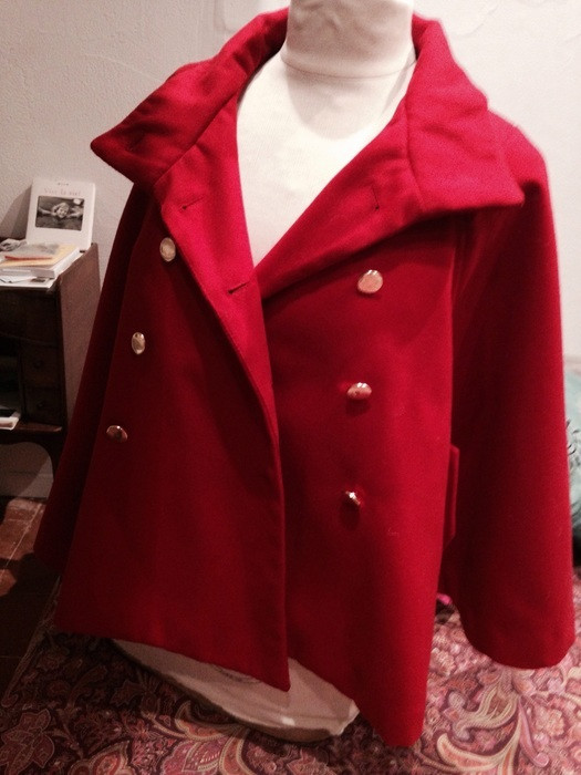 Stradivarius cheap manteau rouge