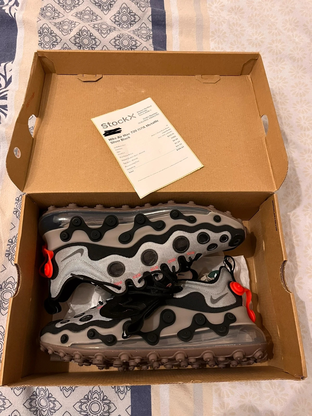 Ispa air max sales 720 metallic silver stockx