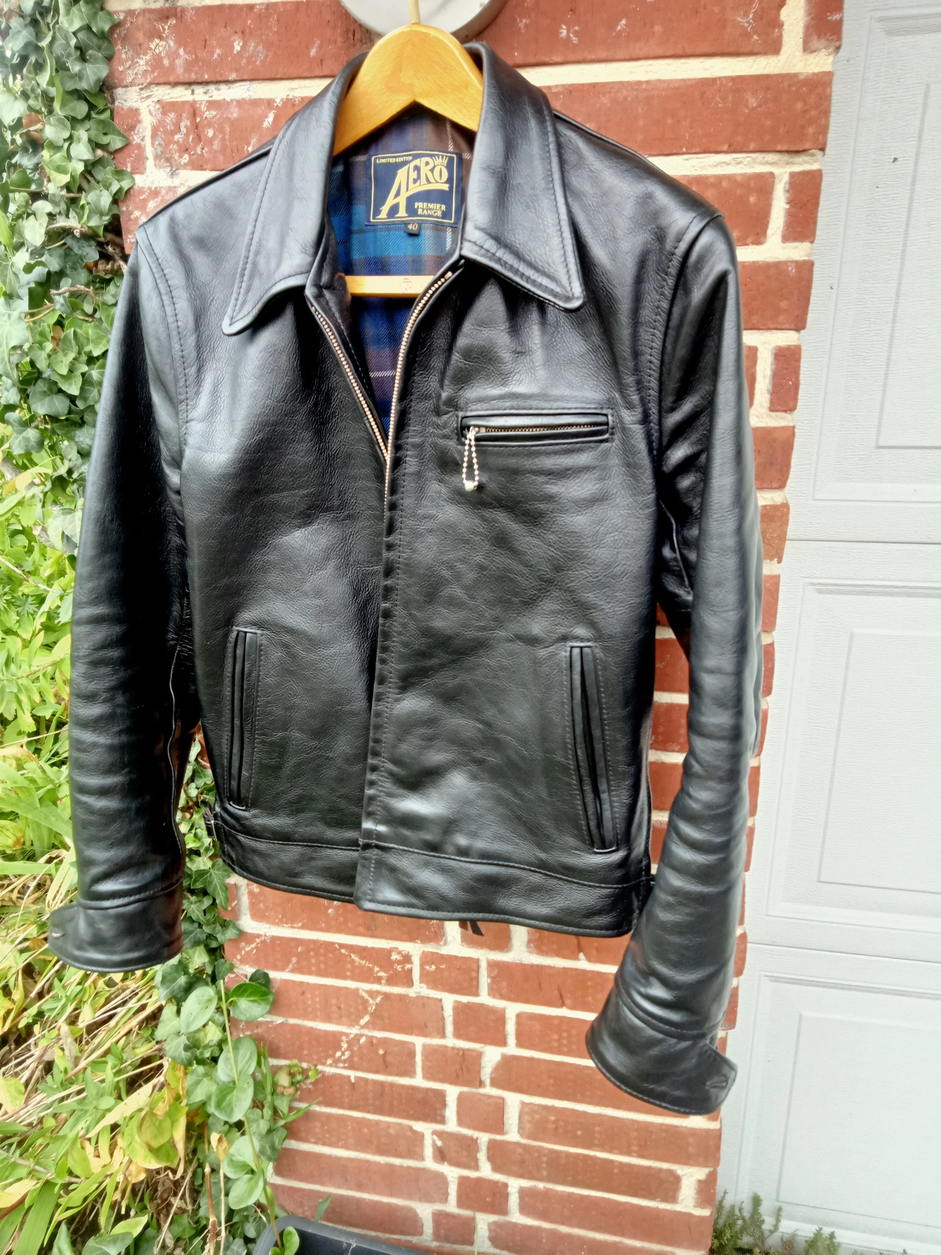 Aero leather Premier 1930's highwayman horsehide size 40