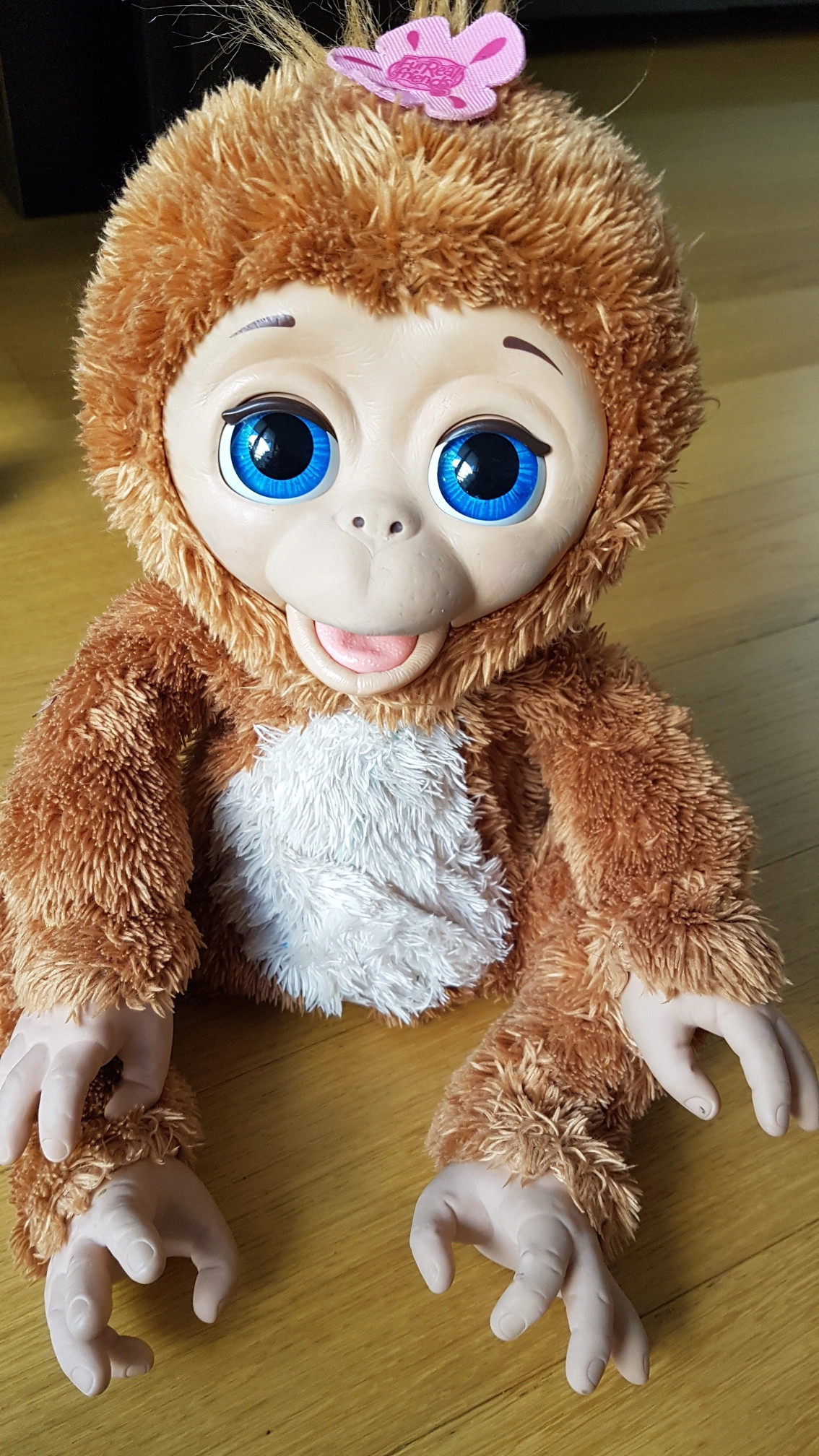Le singe Fur Real - Testinaute@Home, On avait dit plus de bébé à la maison  mais on a craqué #furrealfriends #singe #monkey #jouet #commeunbébé, By  Testinaute