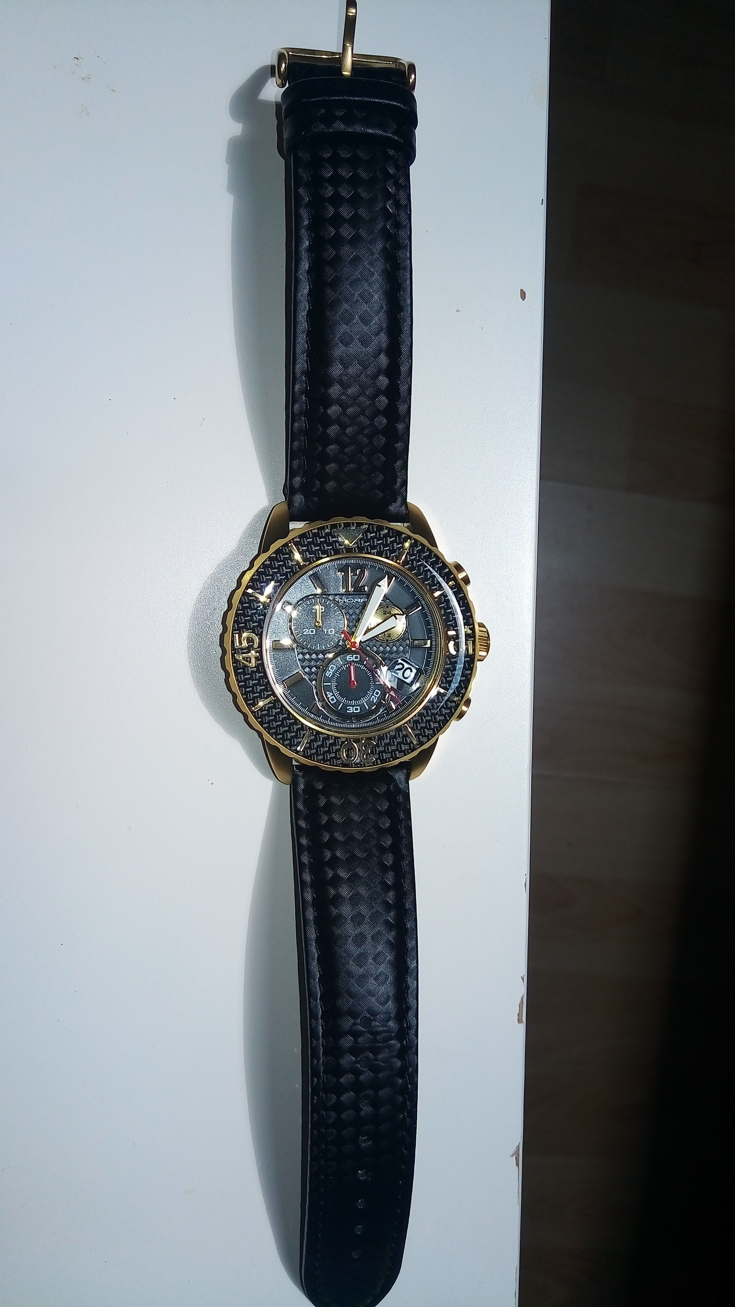 morphic montre chronographe m51 black gold gold