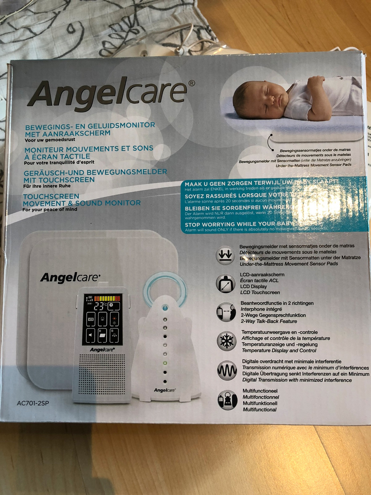 Babyfoon met sensormat Angel Care, AC701 - Angelcare