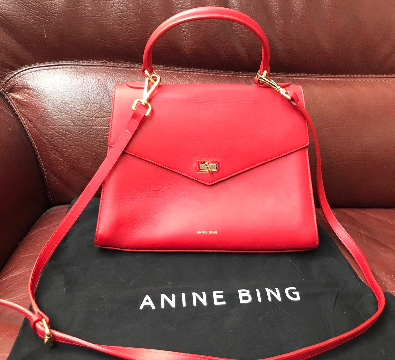 Sac Mayfair rouge Anine Bing Vinted