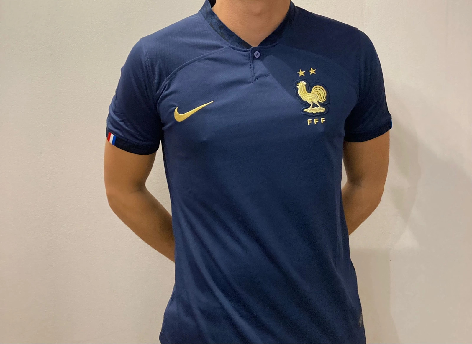 Tenue de foot bleu, taille enfant 4 à 6 ans - FFF France - Label