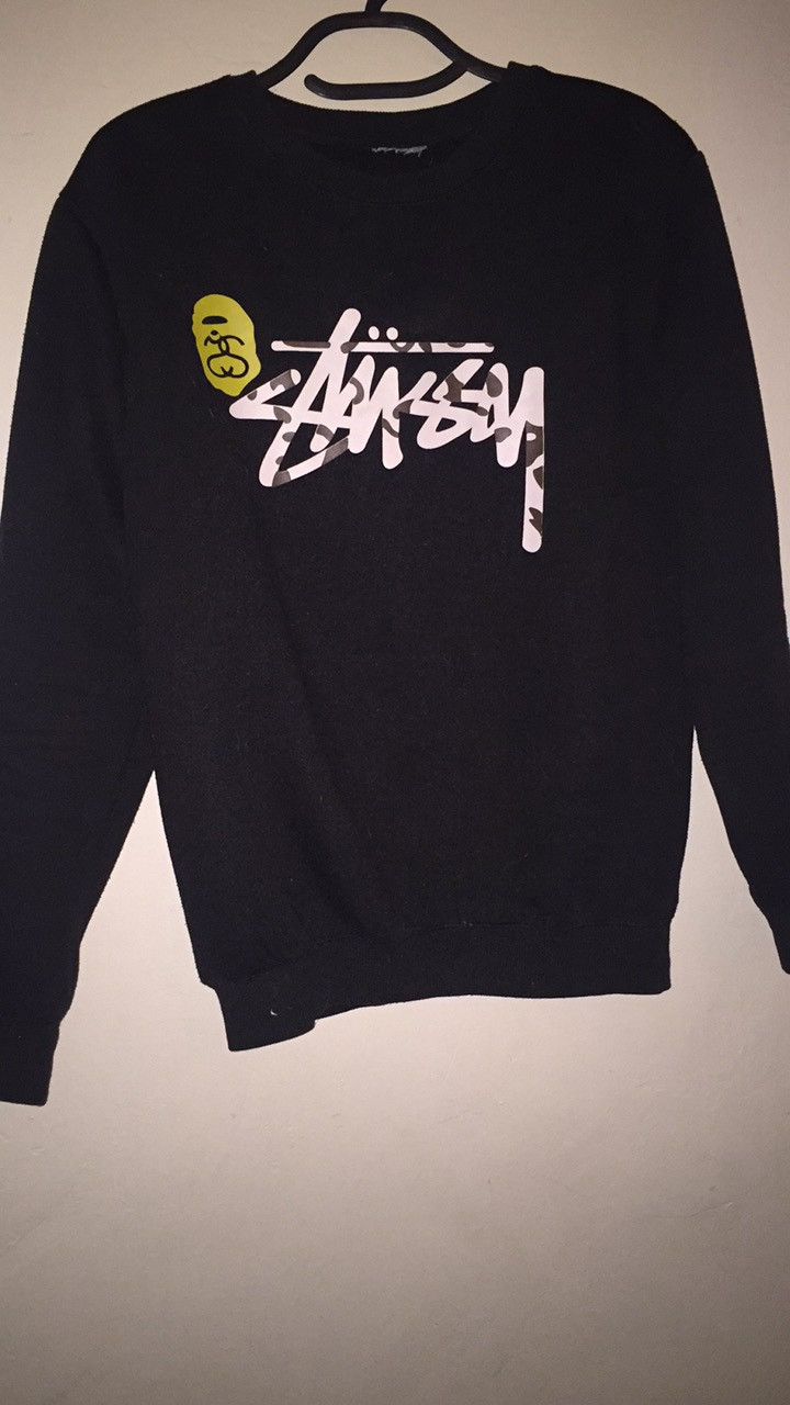 Stussy bape discount crewneck