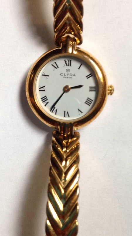 Montre Clyda Paris 18K plaque Or