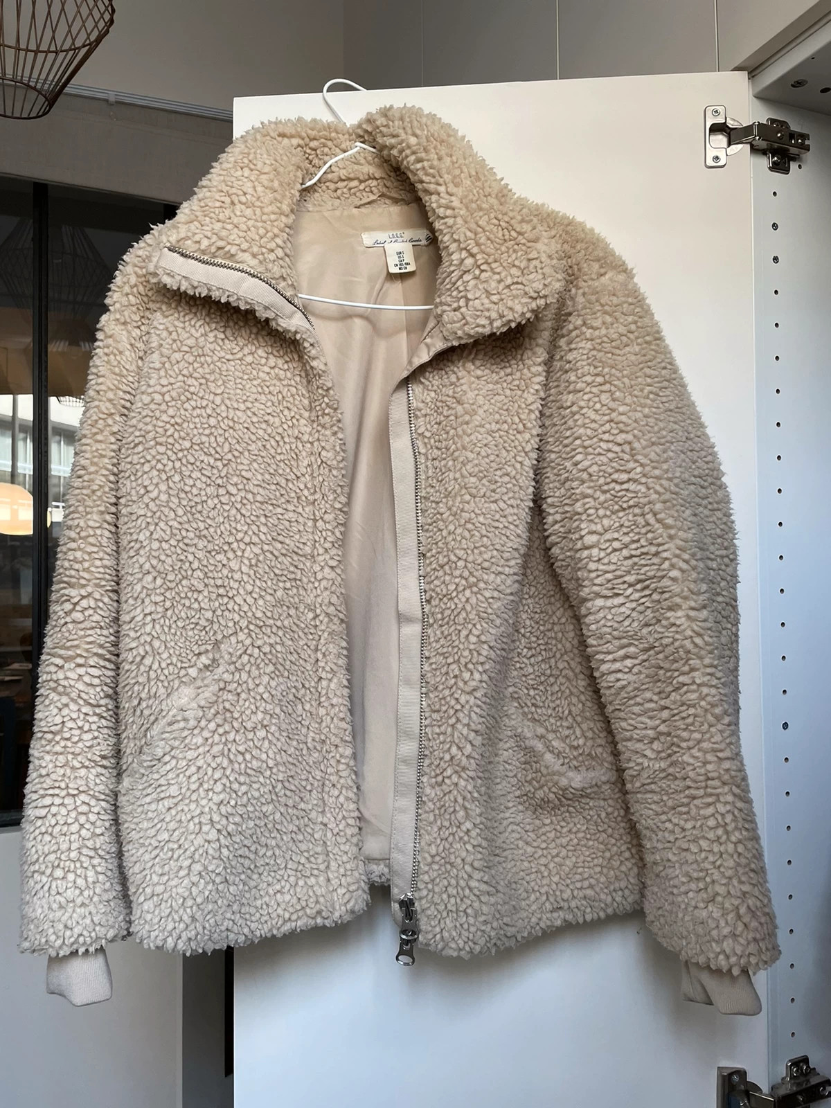 Manteau effet 2024 mouton h&m