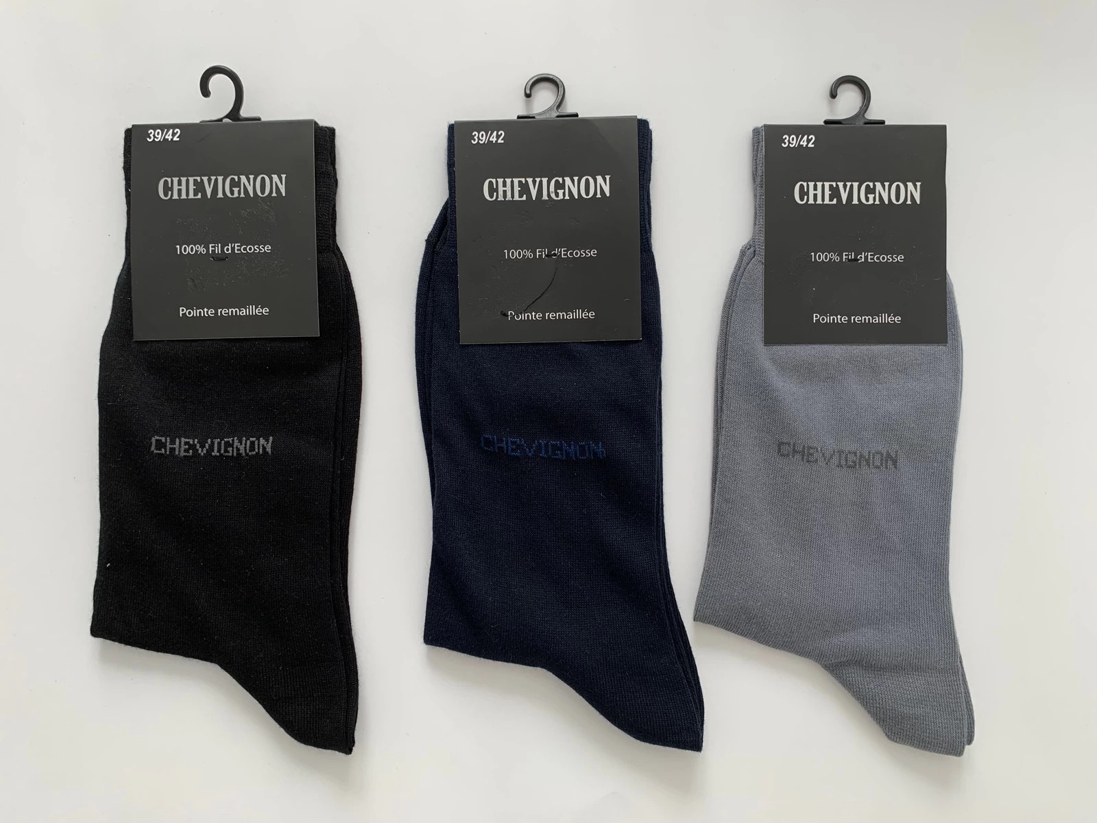 Lot de 3 chaussettes noir RACK