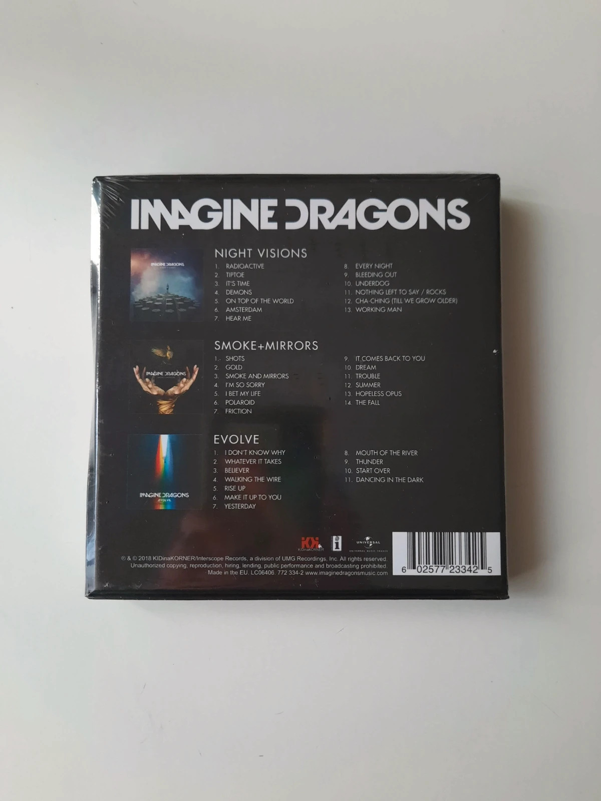 Night Visions Smoke + Mirrors Evole Coffret Edition Collector Limitée  Inclus Poster - Imagine Dragons - CD album - Achat & prix