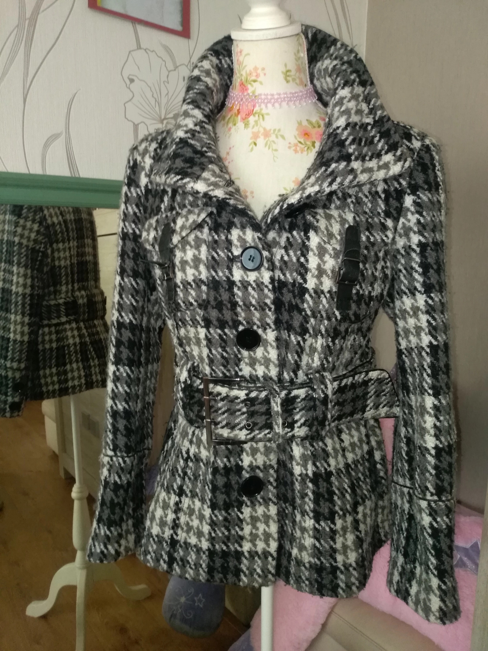 Manteau femme nid de poule