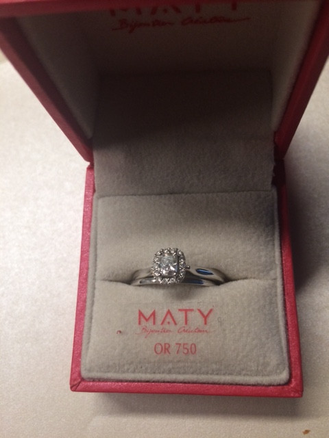 duo solitaire et alliance or blanc 750 Vinted
