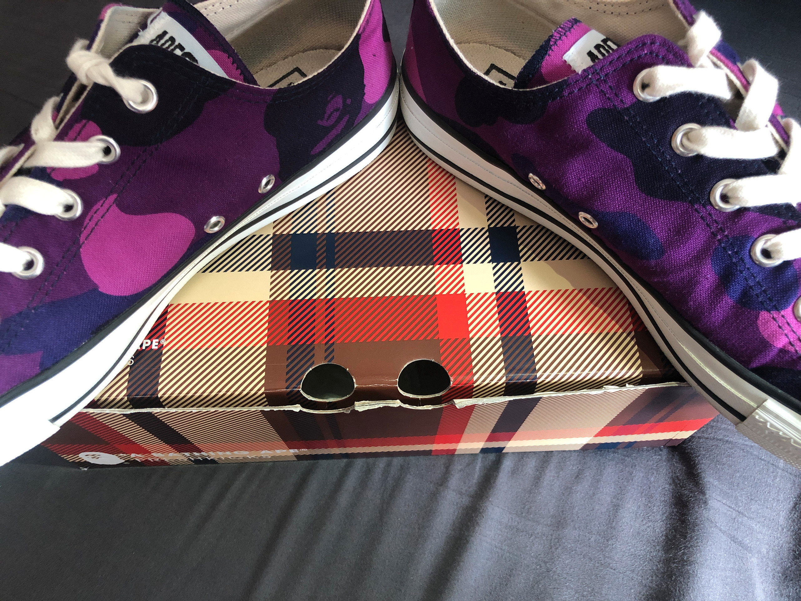 Purple camo converse sales