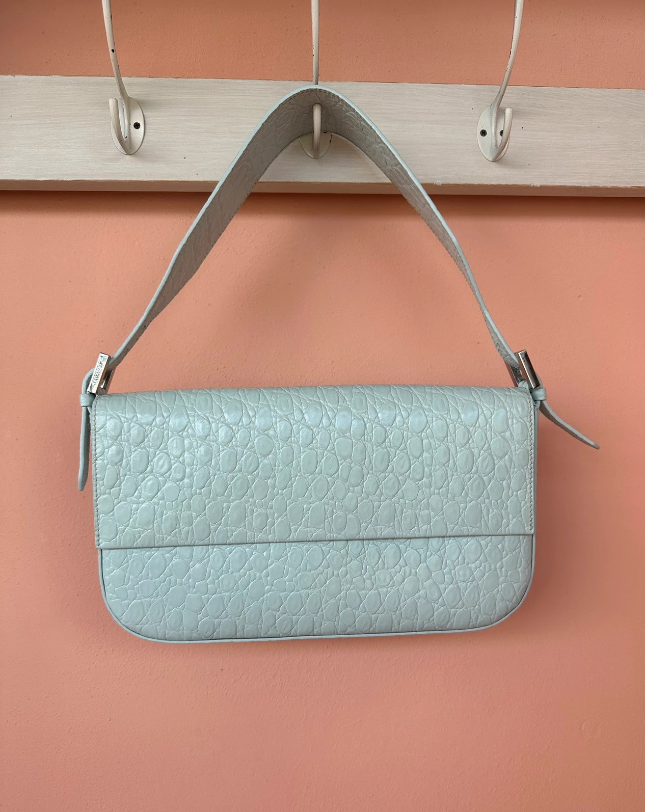 By Far Manu borsa shoulder bag croc effect 90s minimalism Matilda Djerf