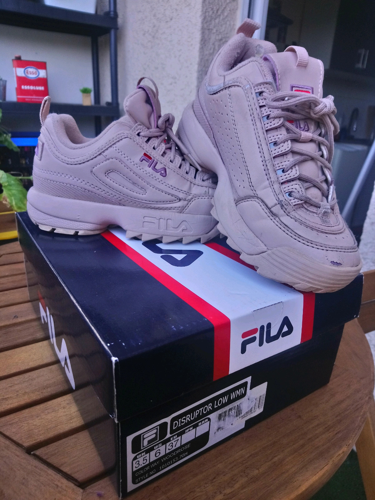 Fila disruptor sale low woodrose