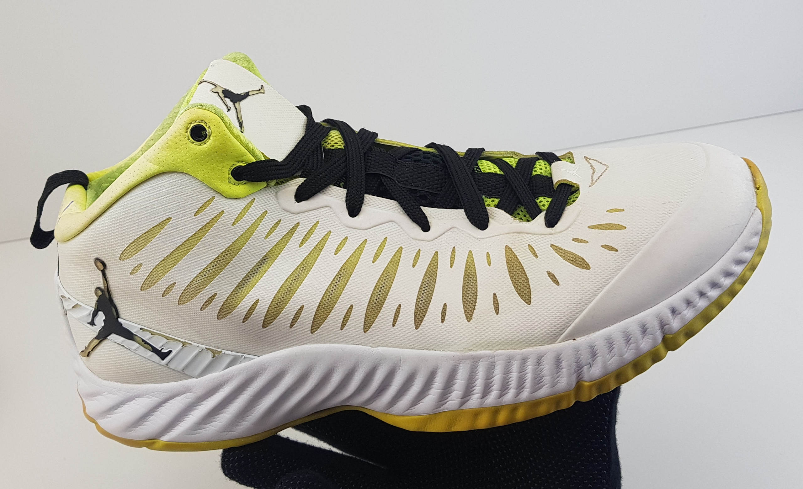 Nike Air Jordan Super Fly White Black Volt 528650 103 Vinted