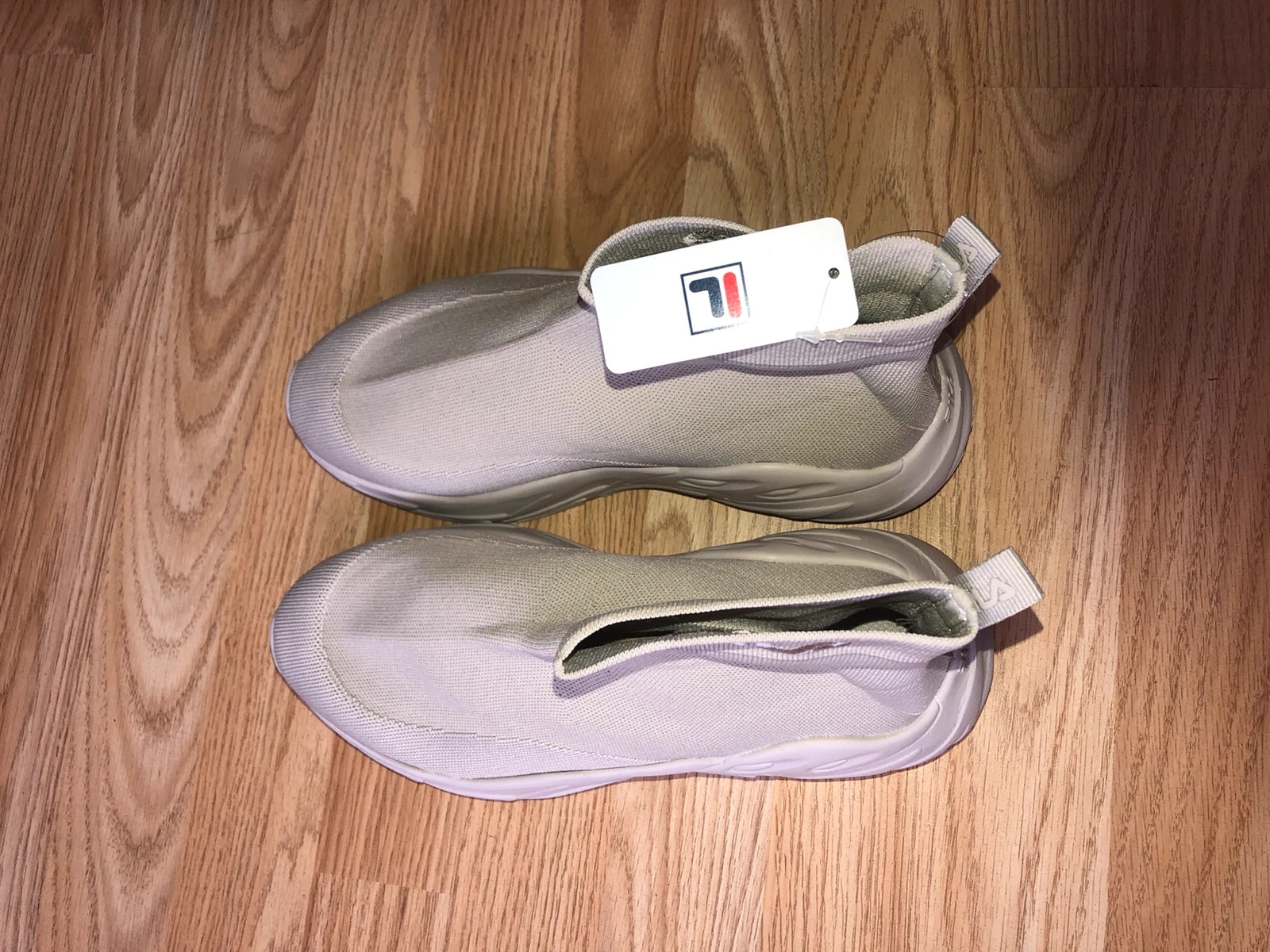 Fila light grey amalti sock trainers Vinted