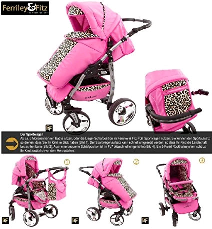 Poussettes rose leopard Vinted