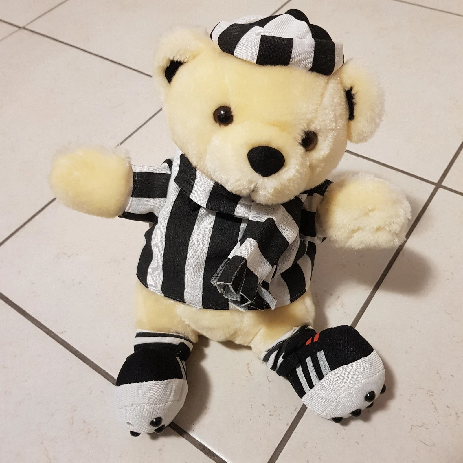 ORSETTO PELUCHE JUVENTUS ORSACCHIOTTO REGALO PER UN BAMBINO PICCOLO DELLA  JUVE