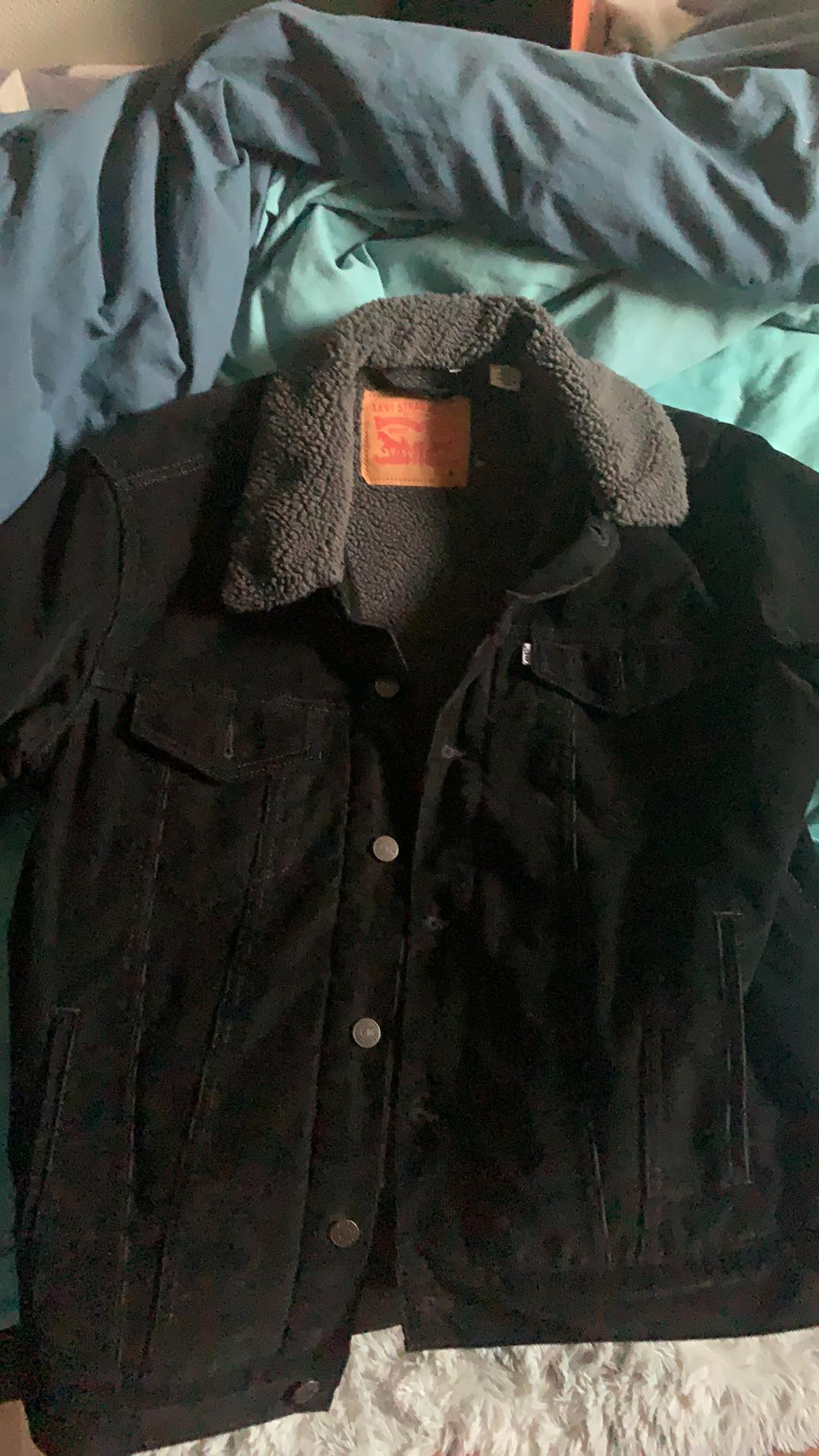 Levis black sale sherpa jacket mens