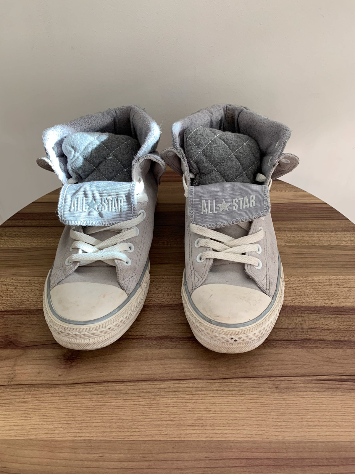 Grey converse online toddler shoes