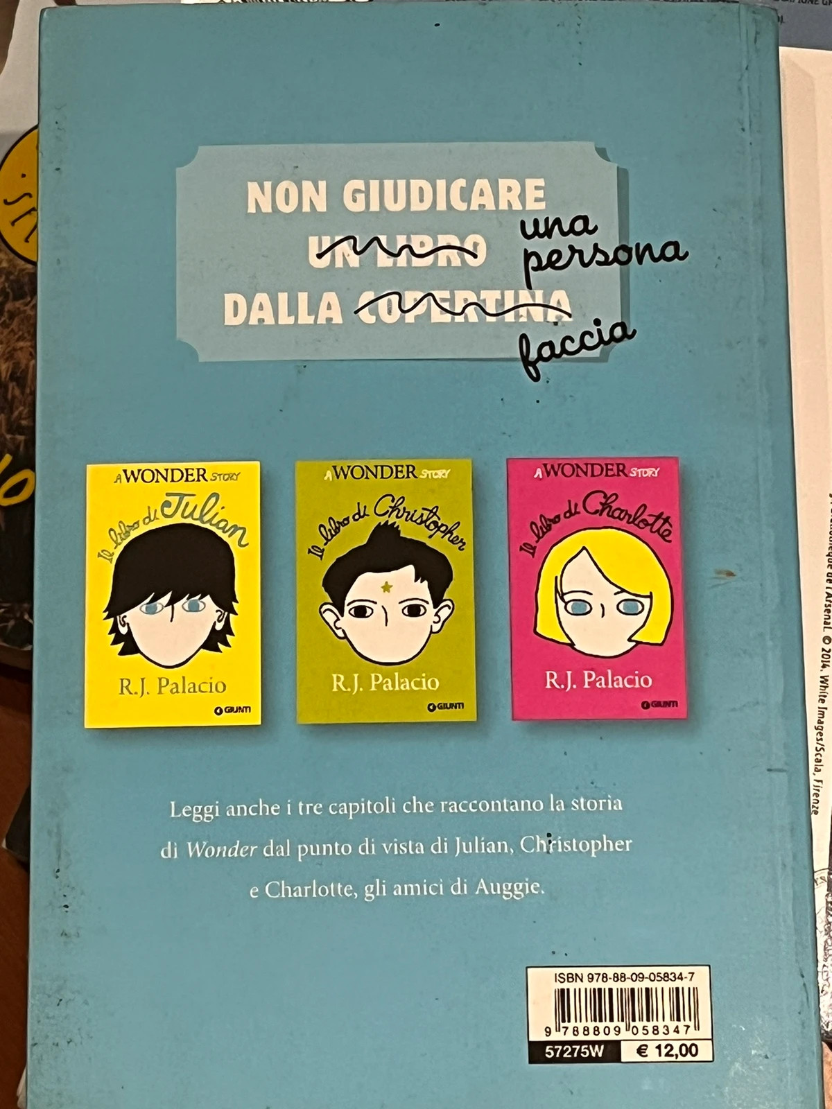 Il libro di Charlotte: A wonder story. R. J. Palacio, Libro