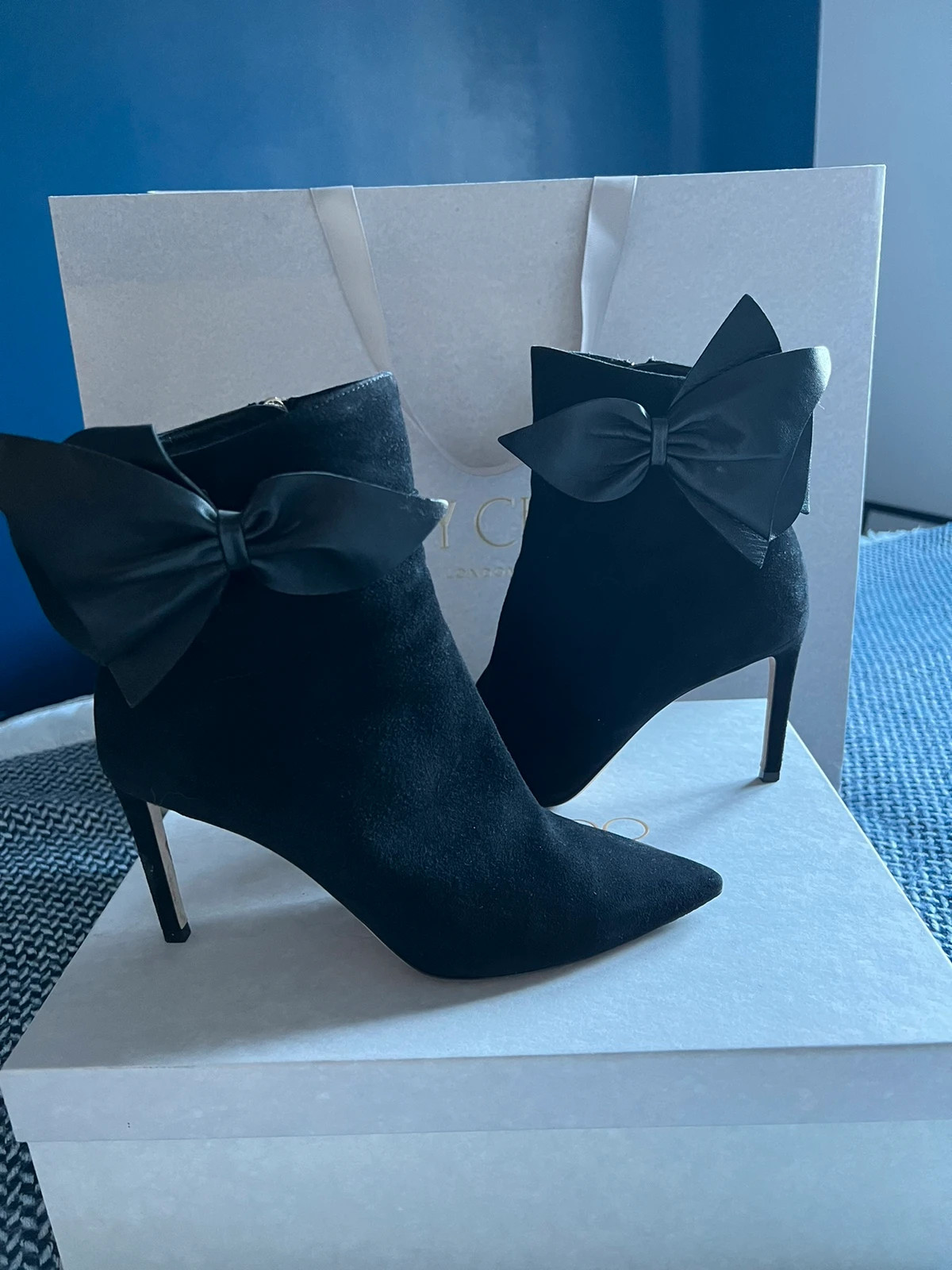 Jimmy Choo Kassidy Boots Size 38 1 2 Black Suede Vinted