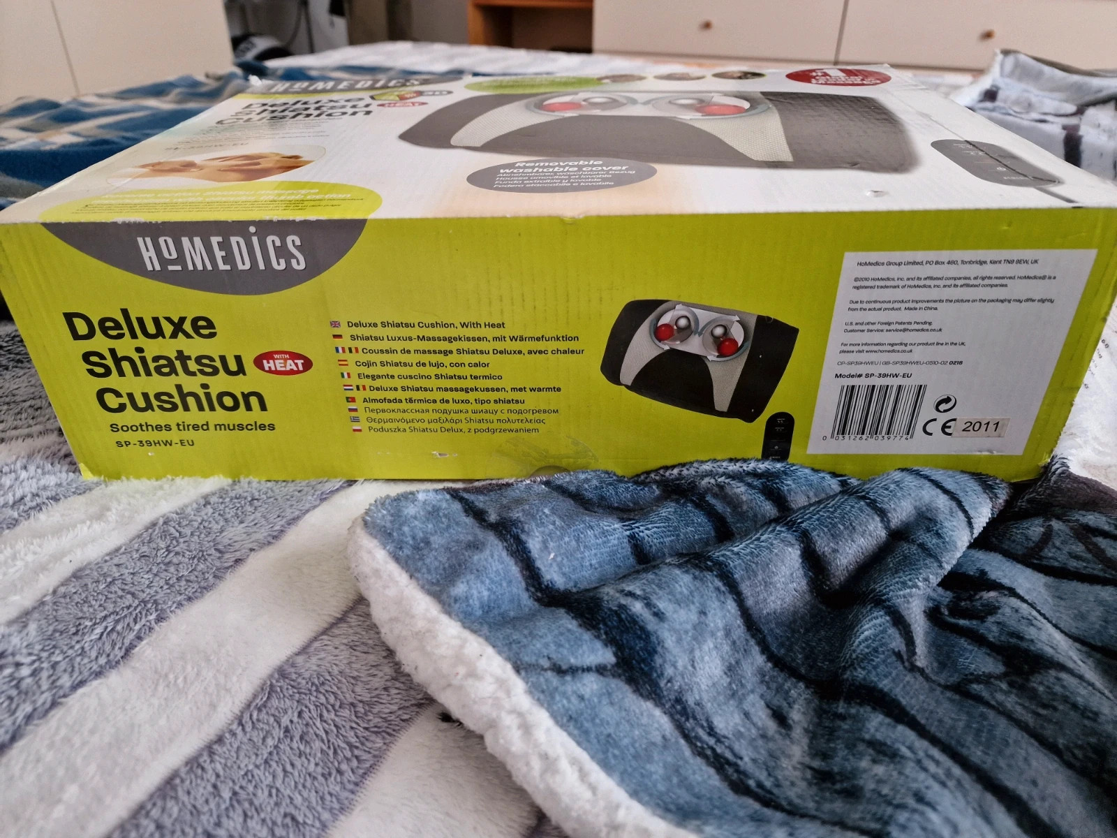 Homedics deluxe shiatsu sales cushion