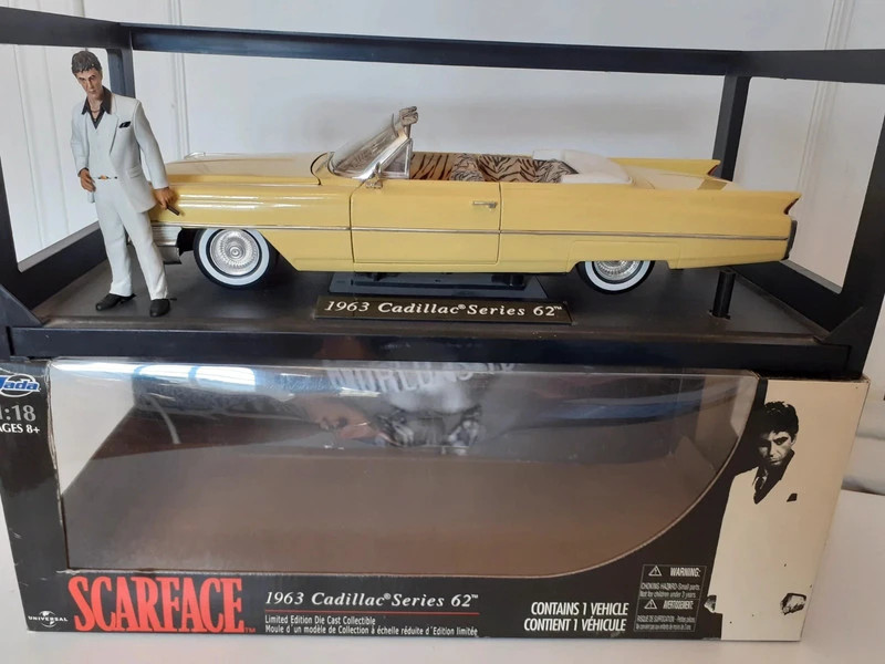 Voiture scarface 1963 Cadillac. Echelle 1/18. Marque jadatoys | Vinted