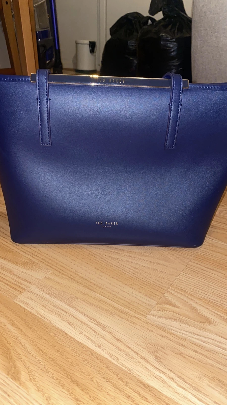 Ted Baker royal blue handbag and matching clutch bag