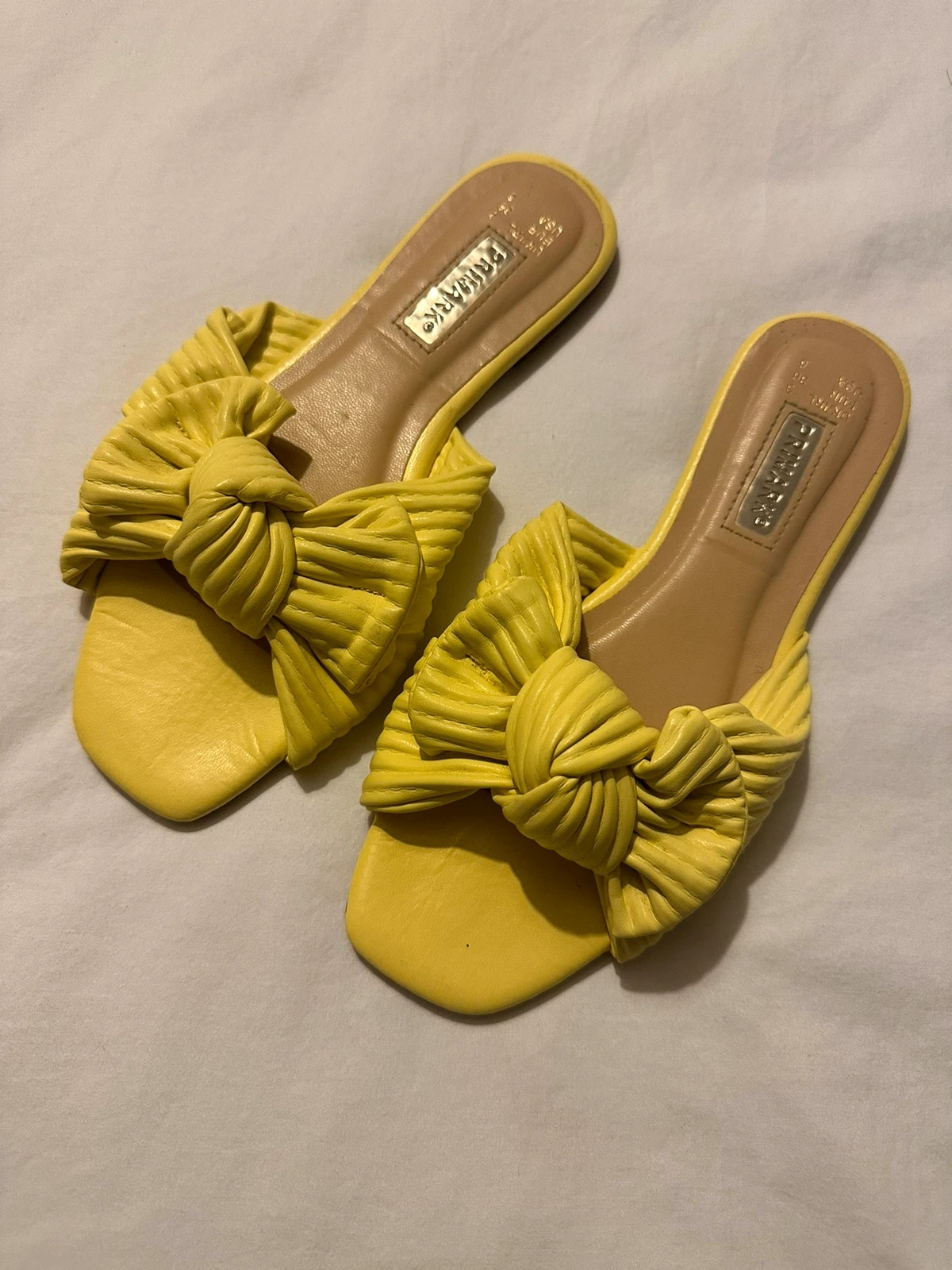 Yellow deals sandals primark