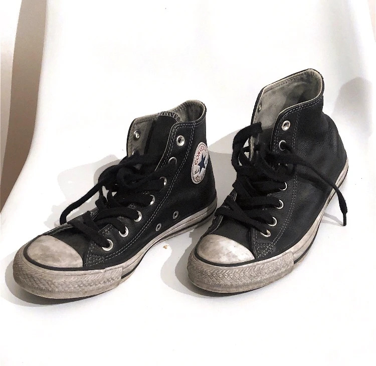 Converse hotsell noir délavé