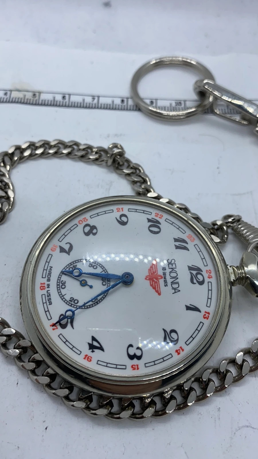 Sekonda 18 jewels ussr 2025 pocket watch