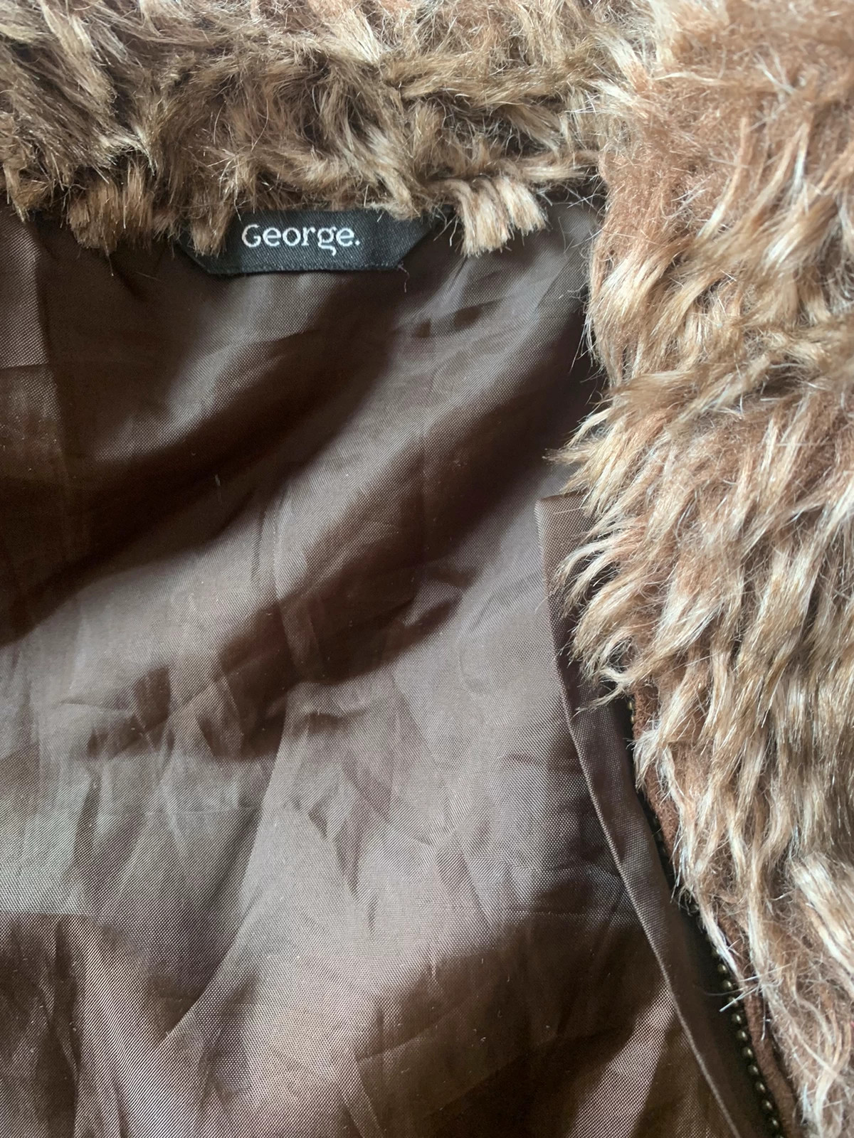 Girls faux fur gilet from George Asda Ages 6 7 Vinted