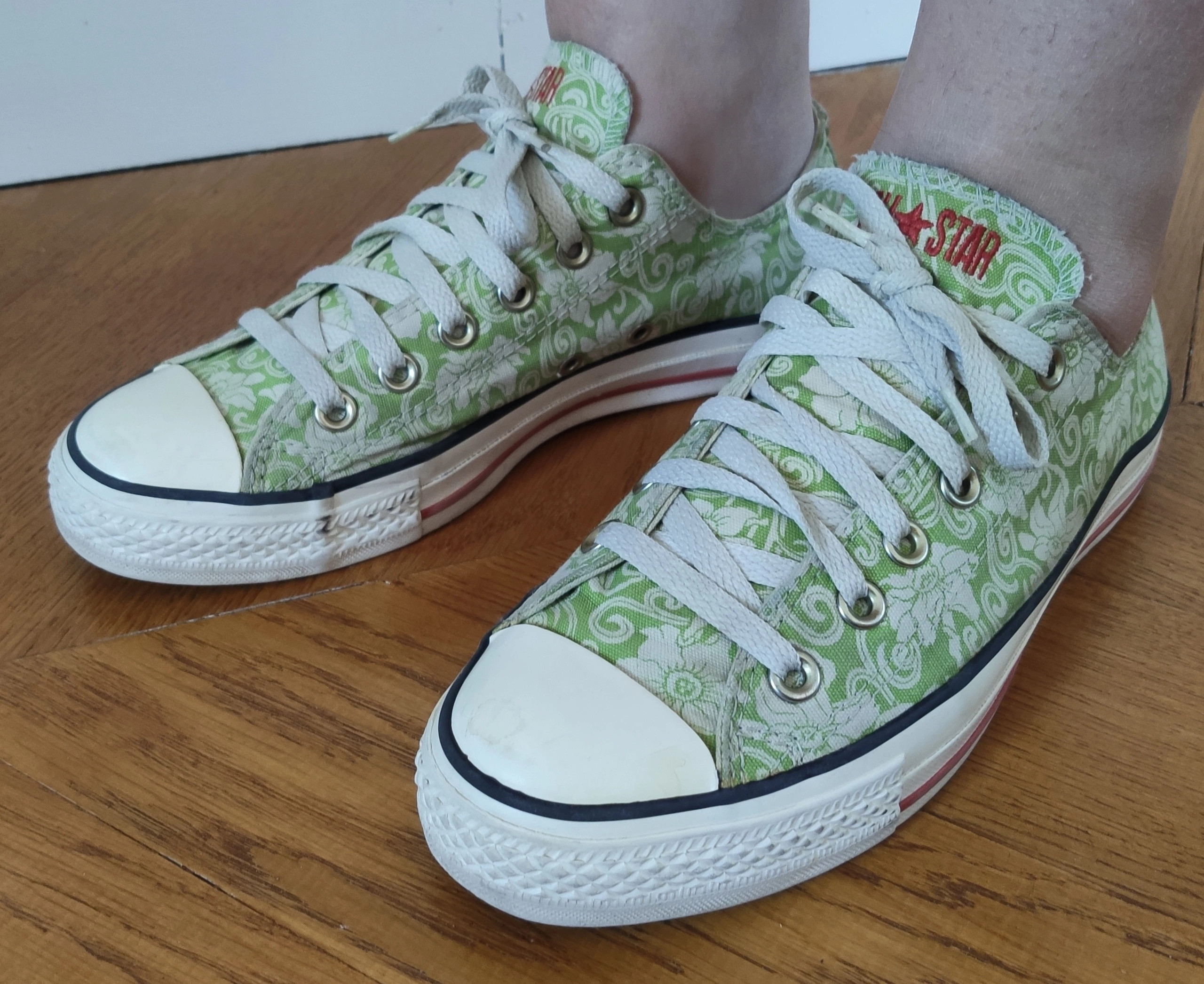 Converse sales vert pomme