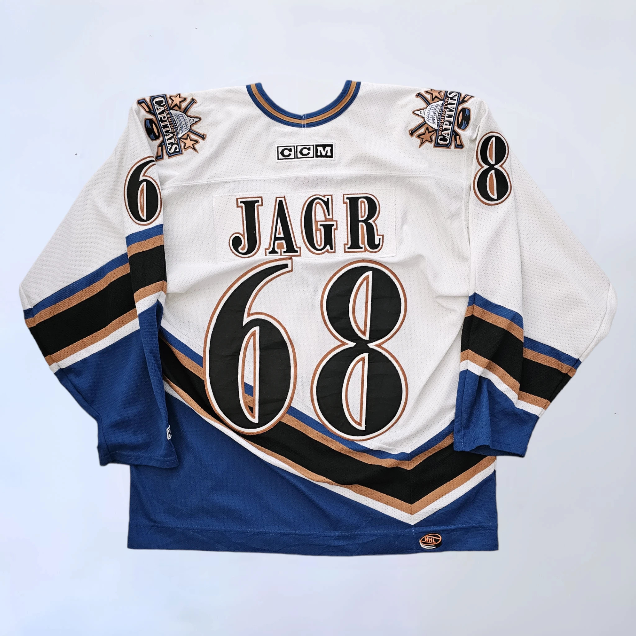 2002 Jaromir Jagr Washington Capitals CCM NHL Jersey Size Large – Rare VNTG