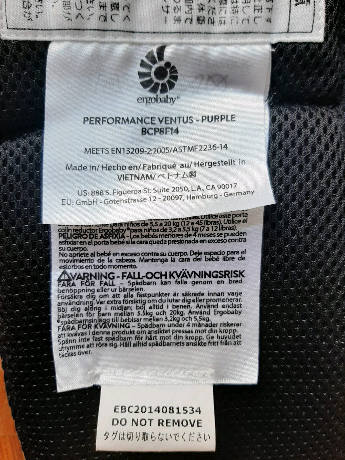 Ergobaby made in sales vietnam