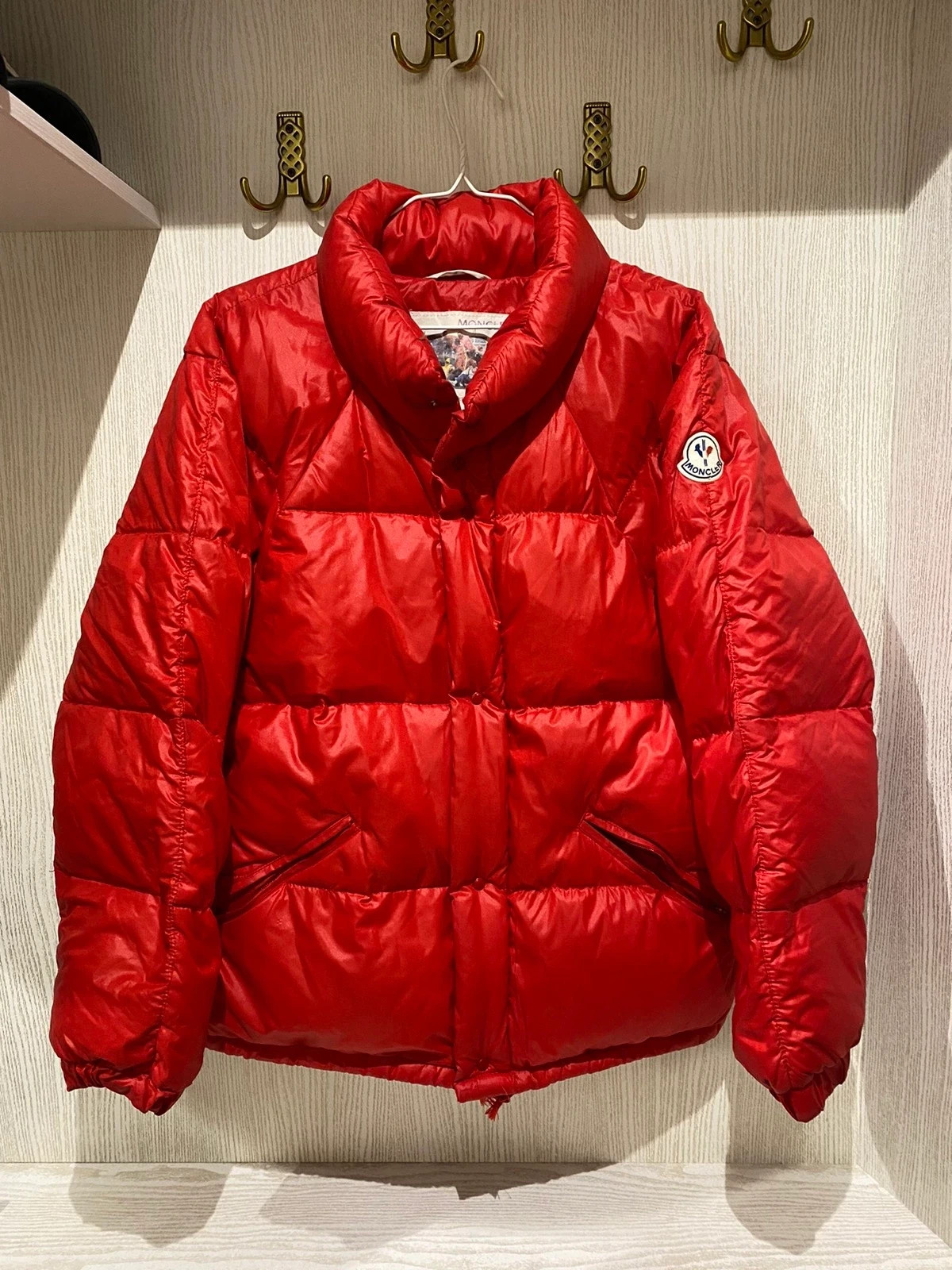 Moncler Red Vintage Down Jacket puffer