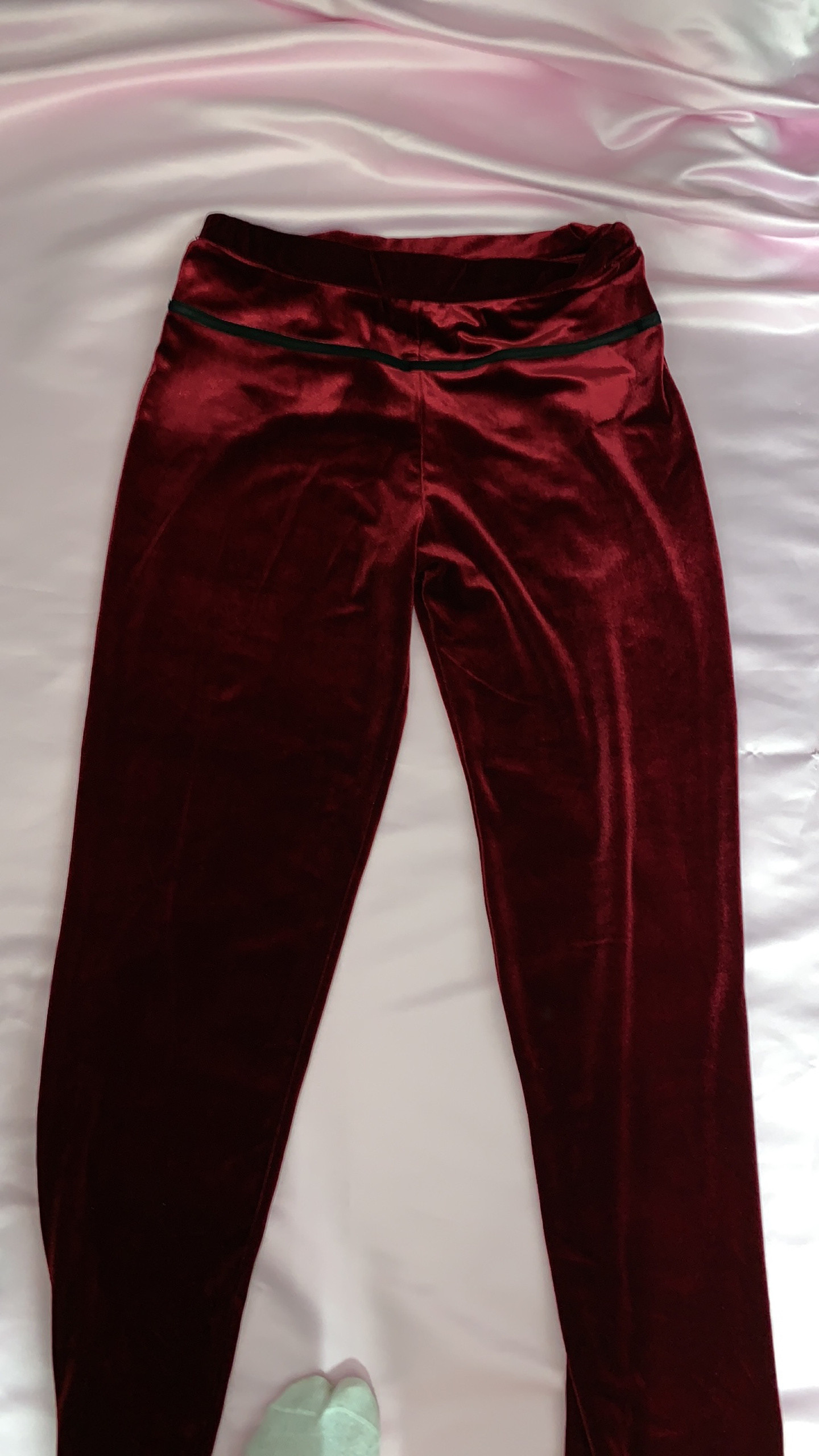 Tailleur pantalon velours bordeaux