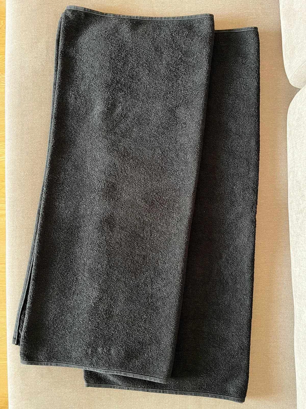 Ręczniki bawełniane czarne 70x120cm Nowe