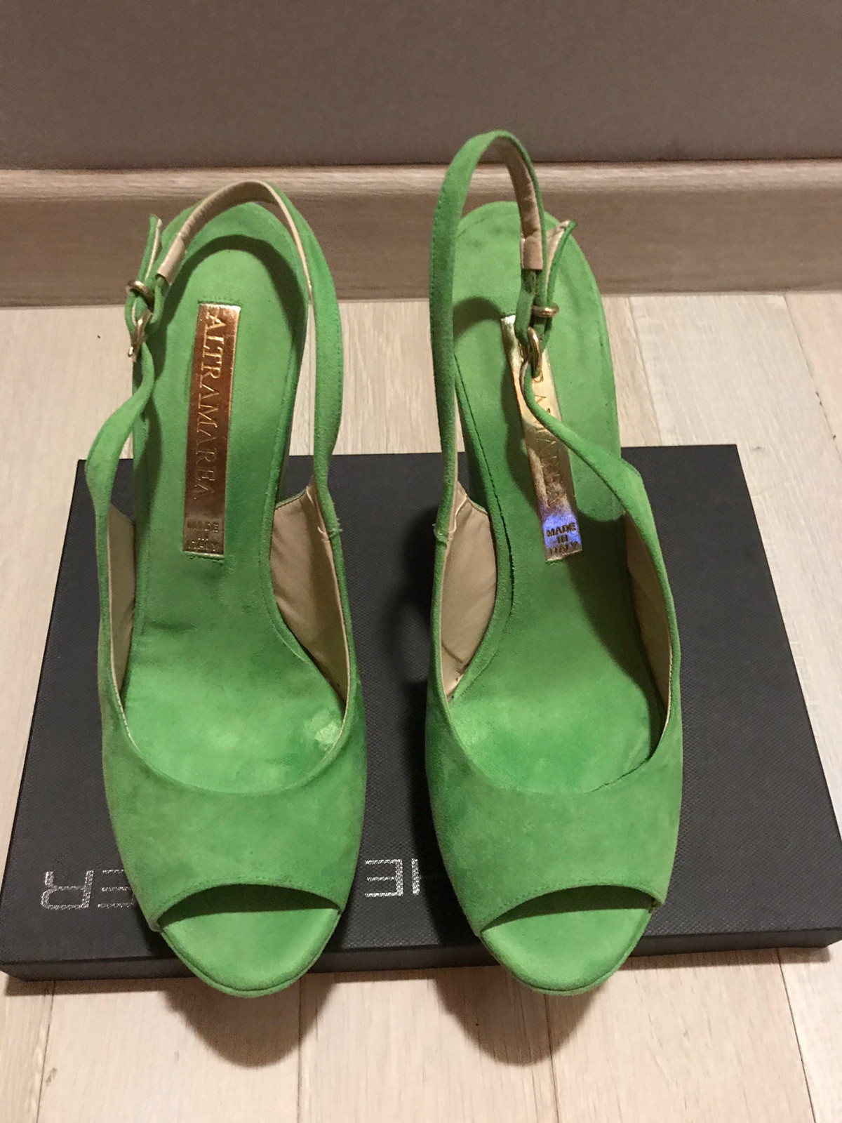 Sandali zeppa Verde acido Vinted